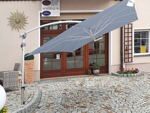 Hochwertiger Ampelschirm-Sonnenschirm, rechteckig 240x280 cm in blau 03