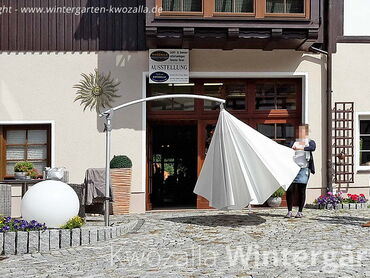 Vorführung - großer Gartenschirm - Sonnenschirm - robust & langlebig