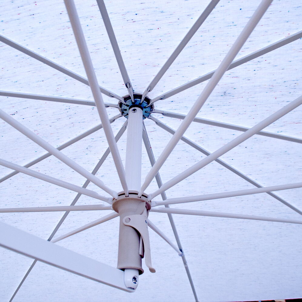 Ampelschirm, Innenansicht, Technik, Gestänge