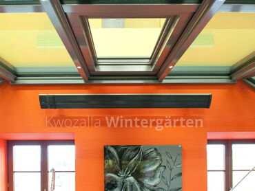 Heizsysteme im Wintergarten - Infrarot Strahler, schwarz