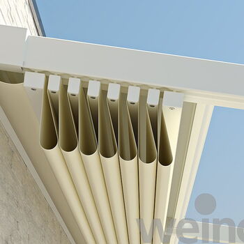Pergola-Markise von weinor - Cabrio-Faltsystem ist regendicht, windstabil und komplett einfahrbar