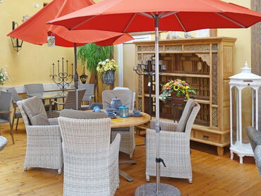 Stockschirm in rot, unterschiedliche Modelle, Stockschirme hochwertig, robust & stabil