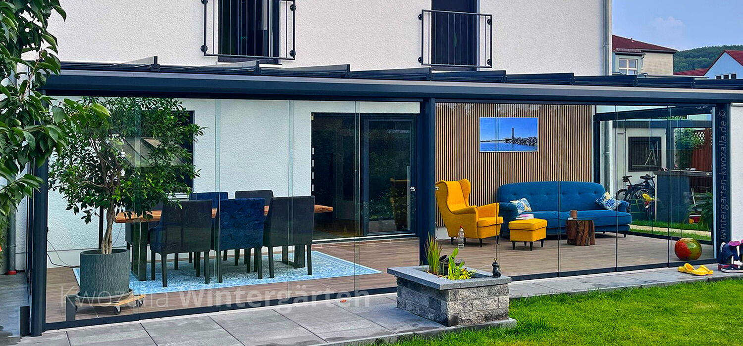 Terrassenüberdachung aus Alu von Kwozalla in Sachsen - Made in Germany