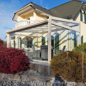 Terrassendach Sachsen - Dresden, transparente schiebe Verglasung