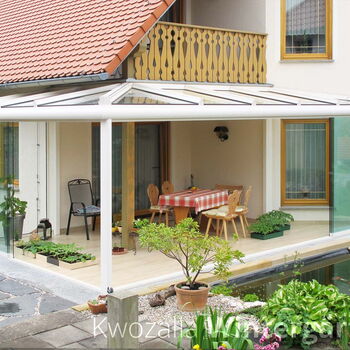 Eck-Terrassenüberdachung in Sachsen von Kwozalla